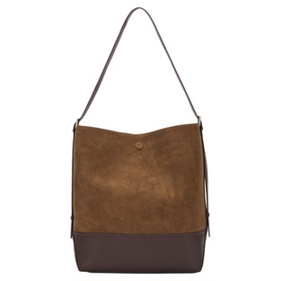 indicia&拼接撞色手提水桶包BM2D5BP153商场同款真皮大容量托特包