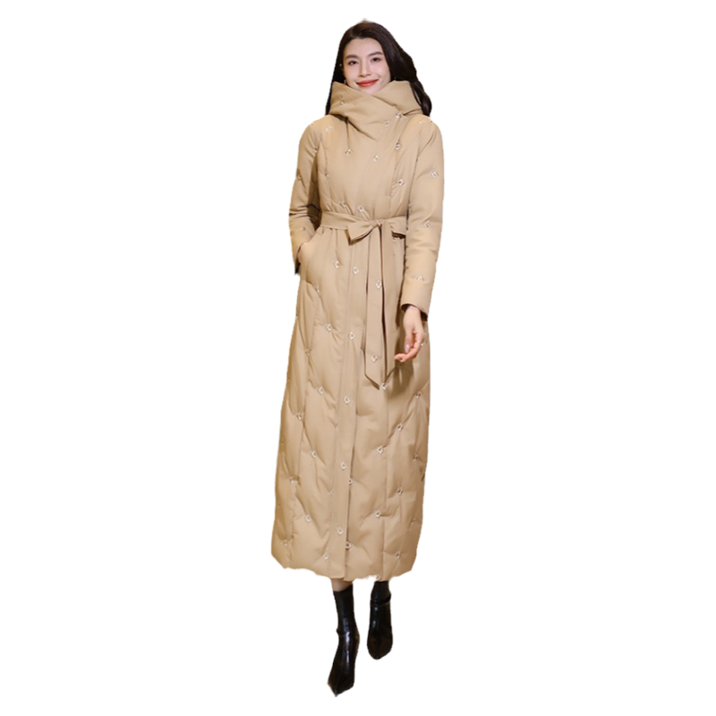羽绒服女中长款2025新款