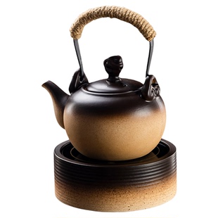 容山堂粗陶煮茶壶烧水壶2025新款煮水壶提梁壶陶瓷养生壶煮茶炉