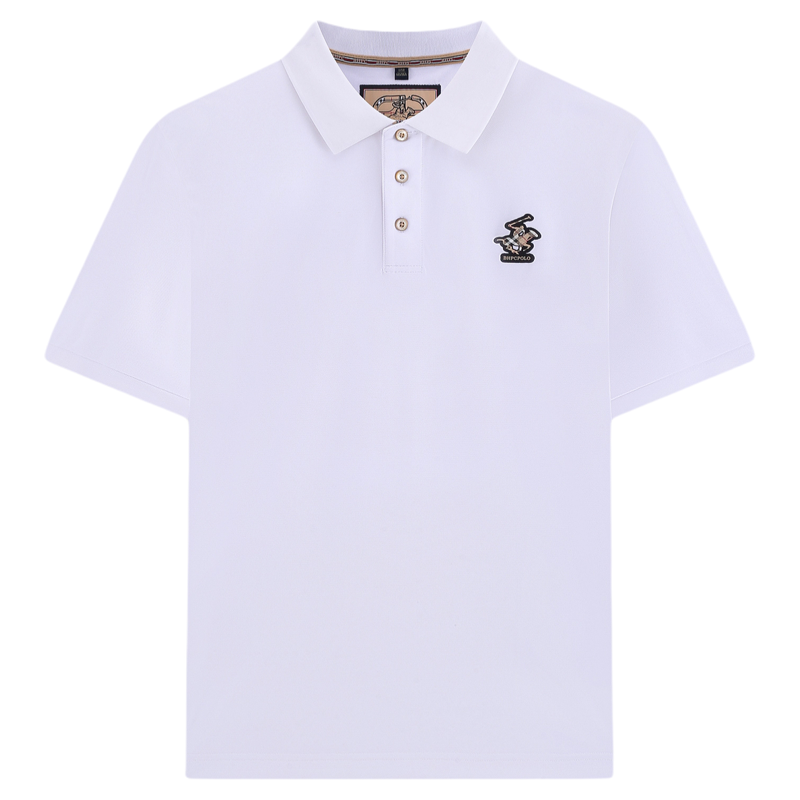 父亲节礼物桑蚕丝男士短袖POLO