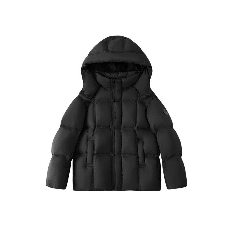 左西青少年羽绒服男童秋冬保暖2026新款三防蓄热面包服中大童外套 男西实拍商品图