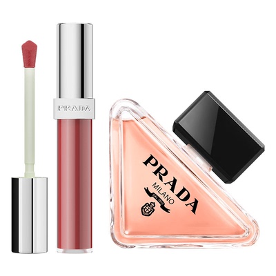 【38节礼物】PRADA普拉达唇釉香水限定礼盒套装 生日礼物送女友