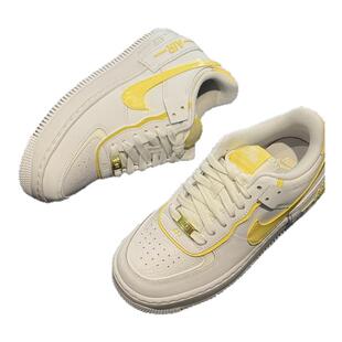 NIKE耐克女鞋AF1空军一号马卡龙小白鞋厚底增高板鞋 CI0919-122