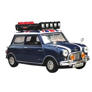 Motormax1:18宝马迷你Cooper仿真合金汽车模型摆件海湾石油车模型