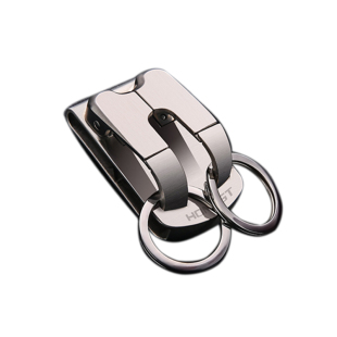 百诚新品锌合金运动裤汽车钥匙扣男士腰挂穿皮带腰带锁匙扣圈创意