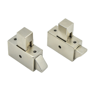 易旅小型撞击式插销门碰锁撞锁弹簧撞击式拉环插销锁内藏式暗插销