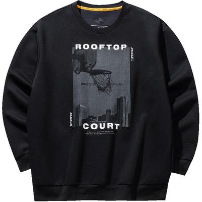 安踏男卫衣篮球系列圆领套头衫