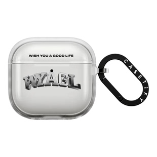 CASETiFY好命系列WISH YOU A GOOD LIFE无线蓝牙耳机保护套适用苹果AirPods4/3雾面Pro3/2/1强韧防摔壳镜面潮