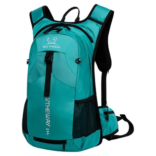 25升户外登山双肩包骑行越野防泼水包男女轻便透气运动独步旅行包