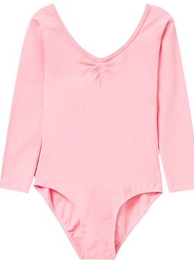 女童秋冬长袖芭蕾舞连体服考级