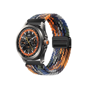 适用小米Watch S5/S4 Sport表带编织磁吸扣S4尼龙腕带S3/S2/S1Pro运动男女22mm通用Watch2智能Color配件