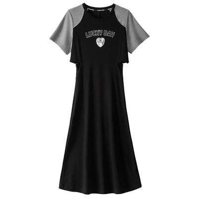 BANANABABY运动风撞色连衣裙