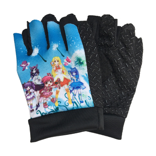 儿童手套薄款1岁2岁婴儿防晒无指骑车防滑透气户外旅游防护小孩子