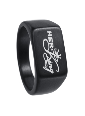 情侣对戒镭射国钛钢王王后ing指