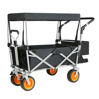 折叠便携儿童四轮防蚊罩购物推车