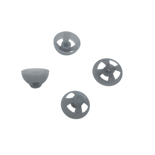 耳背机单层伞状开放式耳塞黑色软耳膜头助听器耳塞配件单层伞耳塞