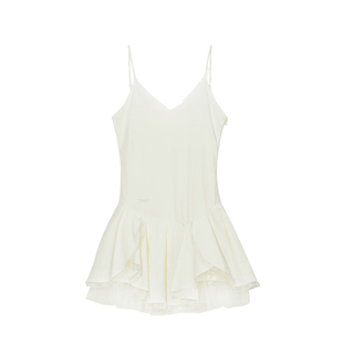 【现货】CERRIC 25FW 蕾丝荷叶边短款连衣裙 DOUBLEBOO