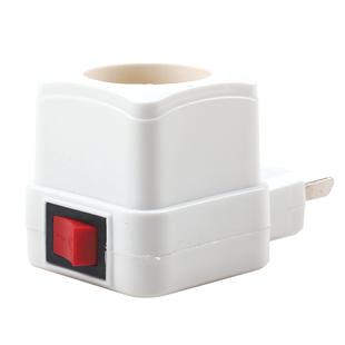 E27螺口灯座带插头开关床头灯卧室插电小夜灯螺旋灯头插座一体