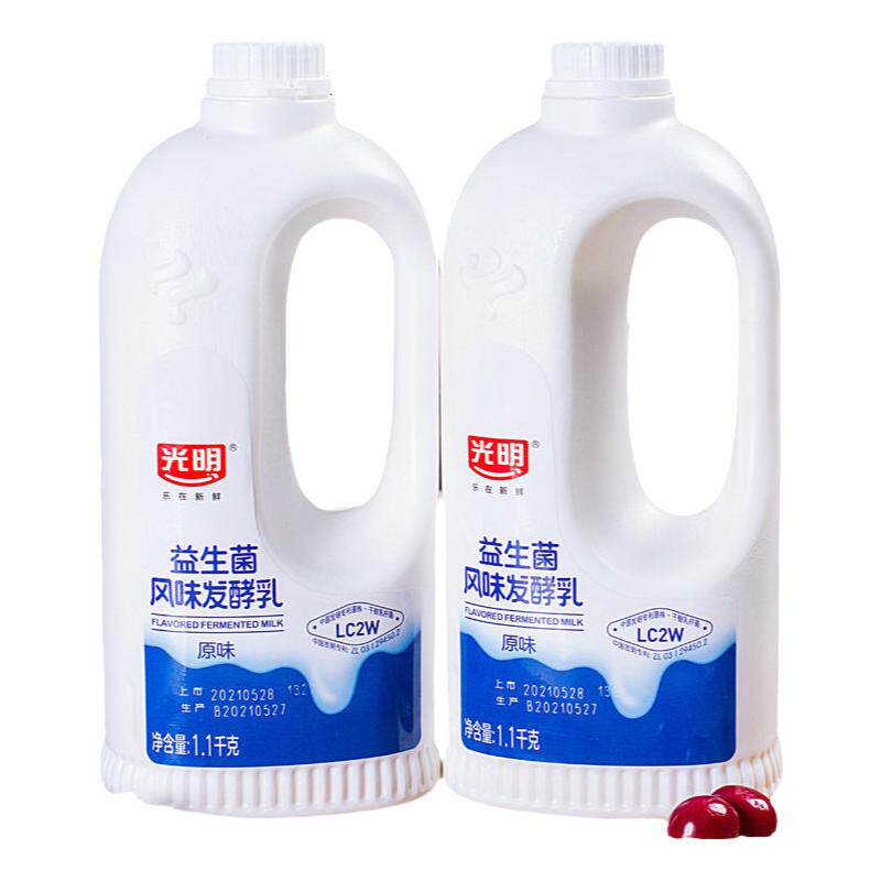 光明大桶畅优发酵乳原味网红酸奶