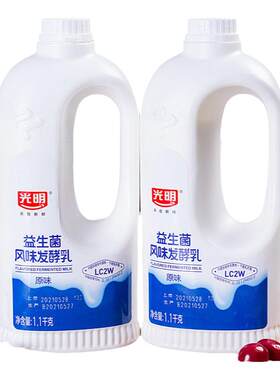 光明大桶畅优发酵乳原味网红酸奶