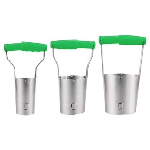 加厚不锈钢移苗器挖洞播种栽苗工具种菜打洞神器园艺手动移苗器