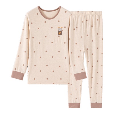 顶瓜瓜儿童彩棉秋衣秋裤套装