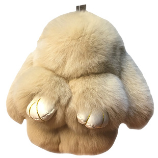 迷你真獭兔毛小兔子毛绒玩具兔手机挂件儿童玩偶公仔包挂饰钥匙扣