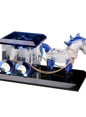 圣诞节礼物马车平安简约车载摆件