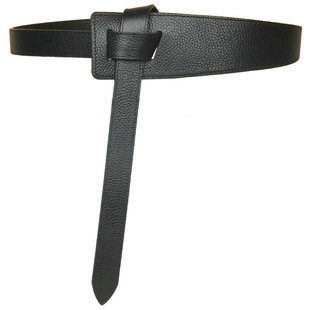 裙子腰带配毛衣连衣裙西装外套大衣黑色女士腰封外搭装饰真皮宽版