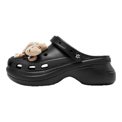 达芙妮云朵洞洞鞋女款2026新款爆款外穿拖鞋厚底增高沙滩凉拖鞋女