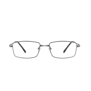 超轻商务方框近视眼镜男专业网上配镜枪色全框抗防蓝光丹阳眼睛架