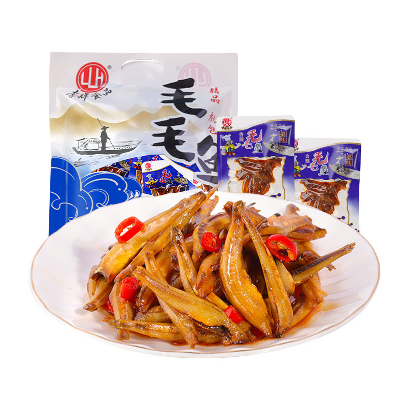 李辉毛毛鱼360g东江湖小鱼仔香辣味海味零食休闲小零食香辣小鱼仔