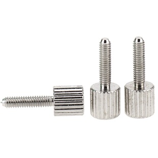 滚花手拧螺丝M3M4头部带滚花大头手紧螺钉国标机丝牙调节紧定罗丝