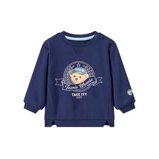 TeenieWeenie Kids小熊童装时尚舒适秋季男宝宝休闲印花套头卫衣
