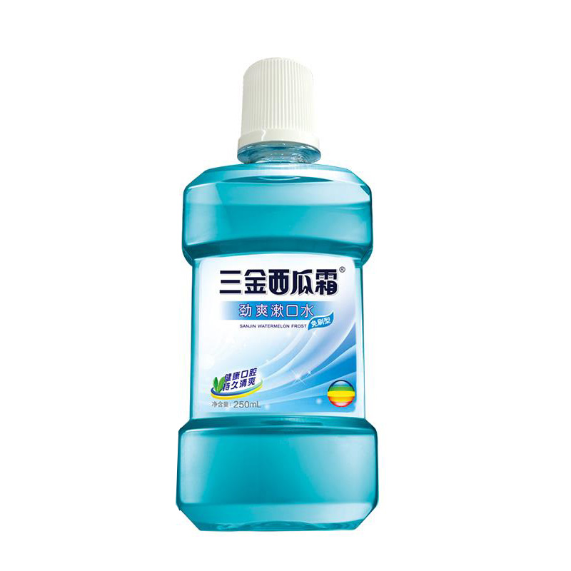 桂林三金西瓜霜漱口水 薄荷劲爽含漱液漱口液除口气口臭250ml/瓶