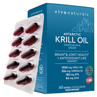 viva南极磷虾油omega3欧米伽浓度磷脂78%专业级磷虾油【7月临期】