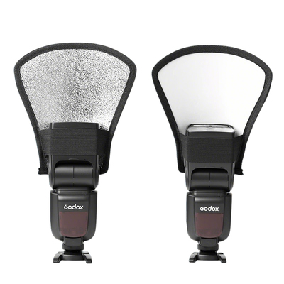 神牛机顶闪光灯反光铲银白双面