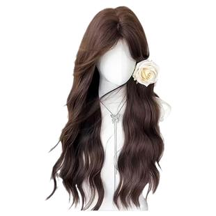 慕青丝不用戴发网假发女片头顶无痕增发量蓬松高颅顶水波纹长卷发