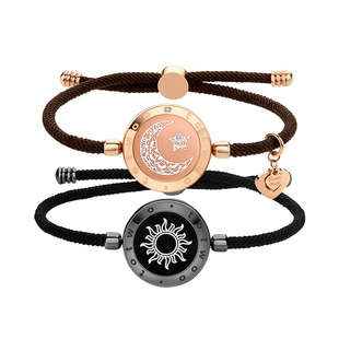 totwoo心有灵犀充电智能情侣异地感应手镯恋恋触摸手链神器首饰