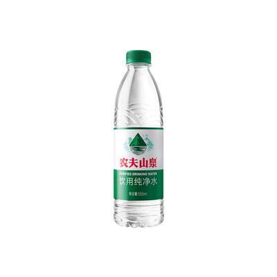 农夫山泉550ml*24瓶整箱饮用纯净水绿盖瓶饮用水纯净水