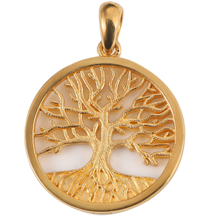 生命之树纯金吊坠18K黄金彩金铂金原创设计古法纯足金幸运币项链