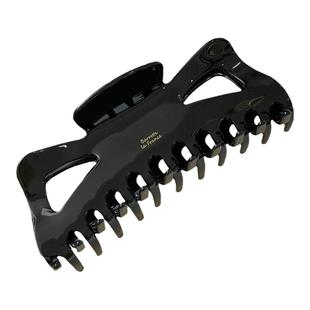 韩国进口抓夹复古发夹肯豆同款超大号发抓蝴蝶结发量多盘发鲨鱼夹