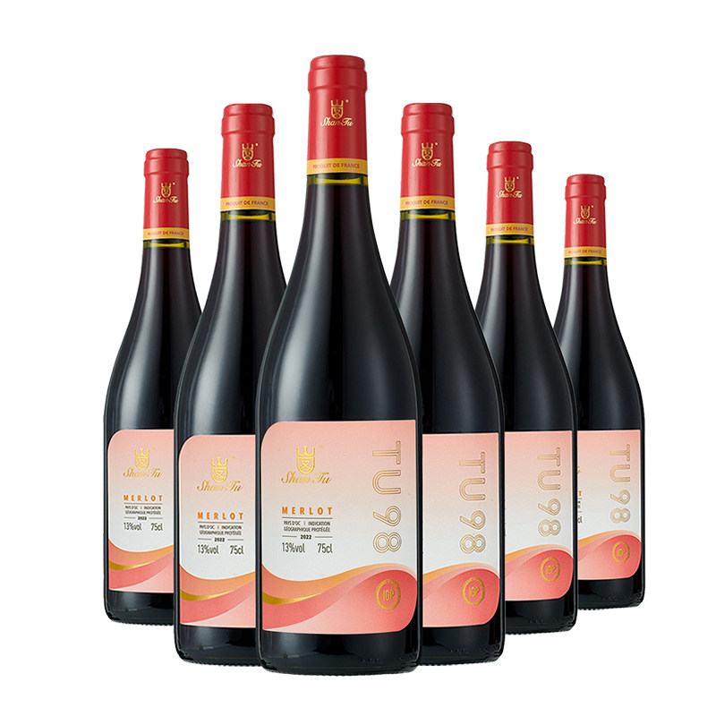 法国进口原瓶TU98干红葡萄酒