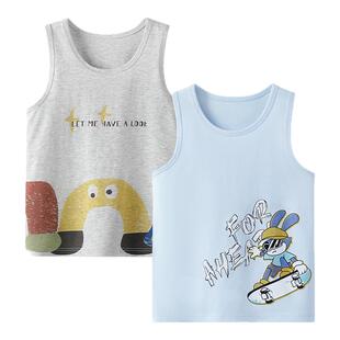 英博伦男童纯棉背心a类薄款儿童内穿男孩宝宝贴身打底夏季小背心