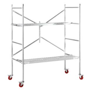 脚手架折叠加厚升降平台家用便携式多功能移动带轮子装修架子马凳