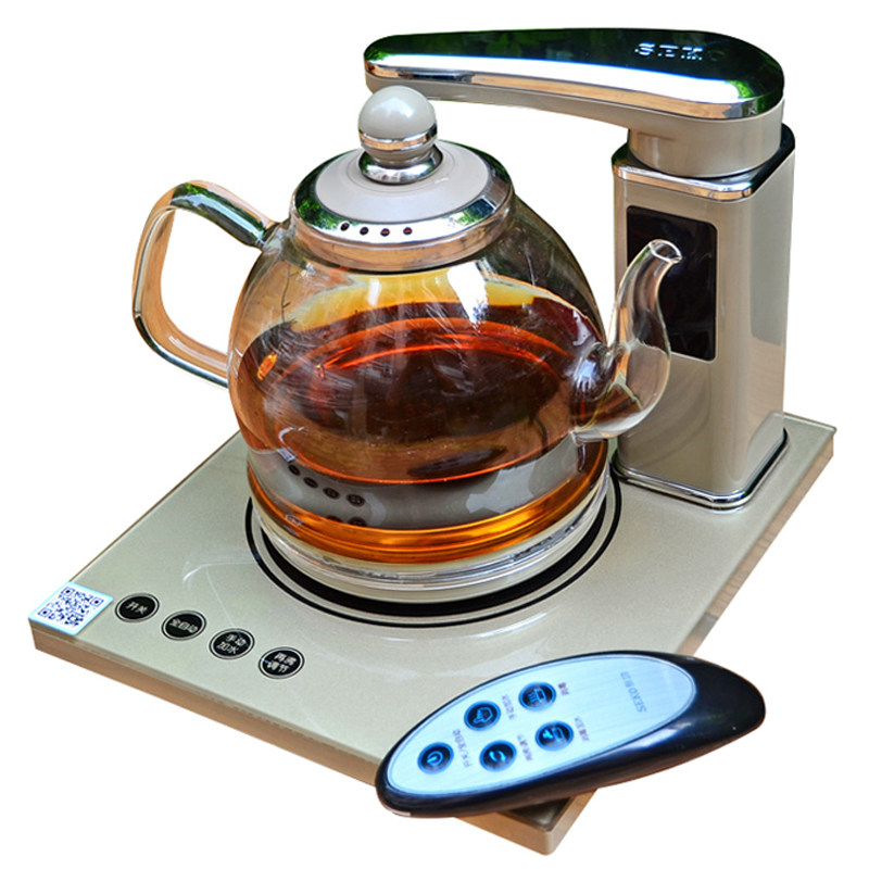 玻璃水壶烧水家用透明茶壶抽水电热一体机功夫茶泡茶茶具茶炉茶道