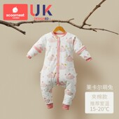 婴儿睡袋春秋四季 恒温儿童防踢被纯棉加厚睡衣夹棉宝宝睡袋 款