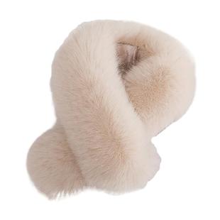 韩版毛毛围巾仿皮草加厚狐狸毛绒围脖保暖领子百搭护颈脖套冬季女