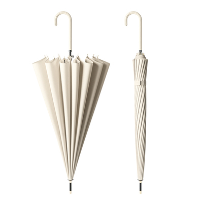 日系16自动长柄雨伞大号定制logo