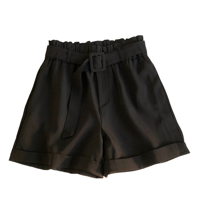 松紧高腰百搭短裤裤子
